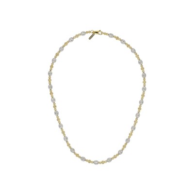 Collier Desmos Crystal en argent doré, 41 cm