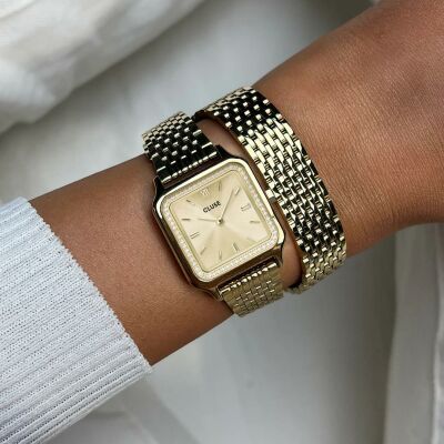 Bracelet de montre Cluse 14 mm Double Steel, Gold Colour