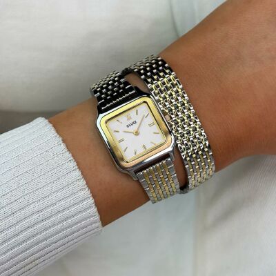 Bracelet de montre Cluse 14 mm Double Steel, Two-tone