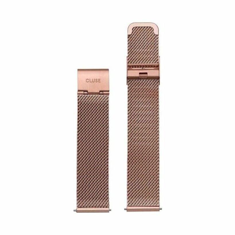 Bracelet de montre Cluse en plaqué or rose, 18mm