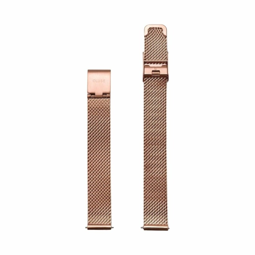 Bracelet de montre Cluse en plaqué or rose, 12mm
