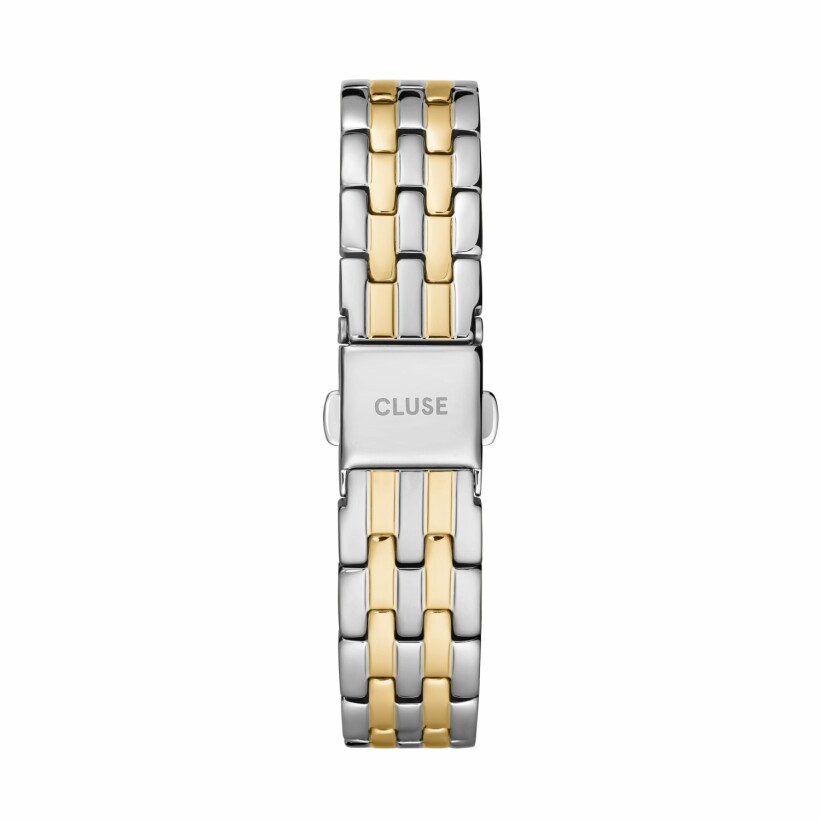 Bracelet de montre Cluse 5-Link en acier et plaqué or jaune, 16mm