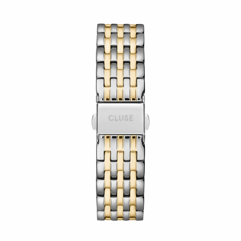Bracelet de montre Cluse Multi-Link en acier et plaqué or jaune, 18mm