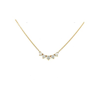 Collier en or jaune et diamant