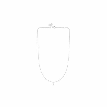 Collier Vanrycke Stardust en or blanc et 1 diamant