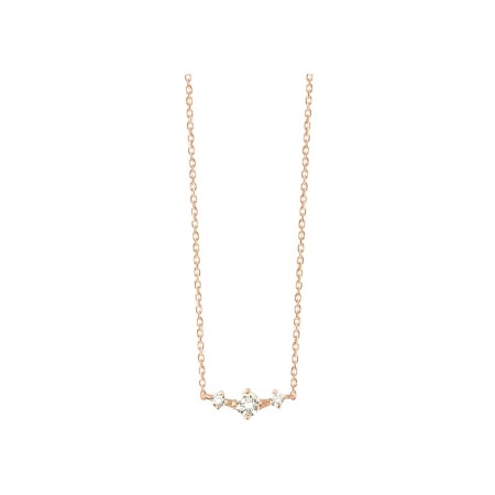 Collier Vanrycke Stardust en or rose et diamants