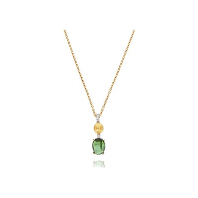 Collier Nanis Dancing Tourmalines en or jaune, diamants et tourmaline