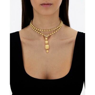 Collier Nanis Dancing Gold en or jaune et diamants