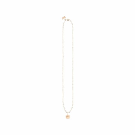 Collier Vanrycke Shaman Or rose et Talisman, taille 42