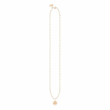 Collier Vanrycke Shaman Or rose et Talisman, taille 42