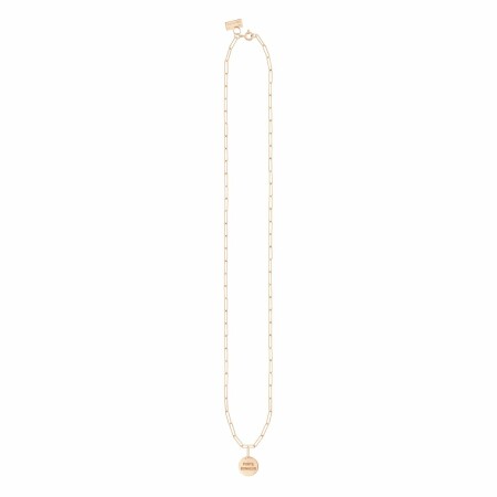 Collier Vanrycke Shaman Or rose et Talisman, taille 42