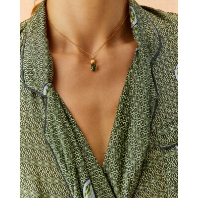 Collier Nanis Dancing Tourmalines en or jaune, diamants et tourmaline