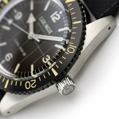 Montre CARLINGUE DIVER HERITAGE Diver 01 Noir CT-001-B
