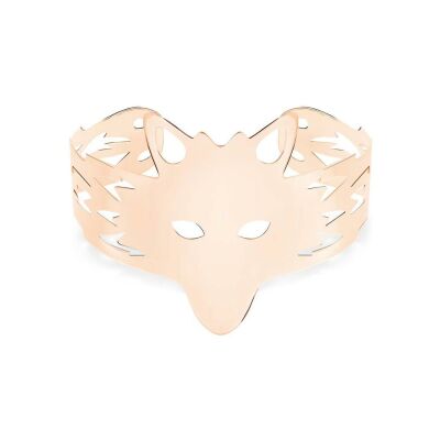 Ginette NY WOLF cuff bracelet, rose gold