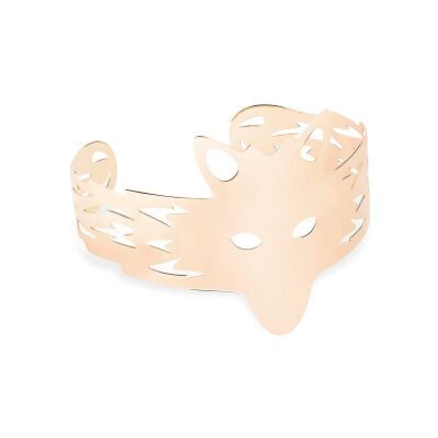 Ginette NY WOLF cuff bracelet, rose gold