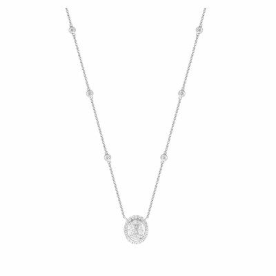 Collier en or blanc et diamants de 0.75ct