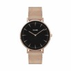 Montre Cluse Boho Chic Mesh, Rose Gold, Black/Rose Gold