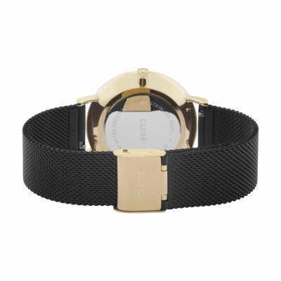 Montre Cluse Boho Chic Mesh, Gold, Black/Black