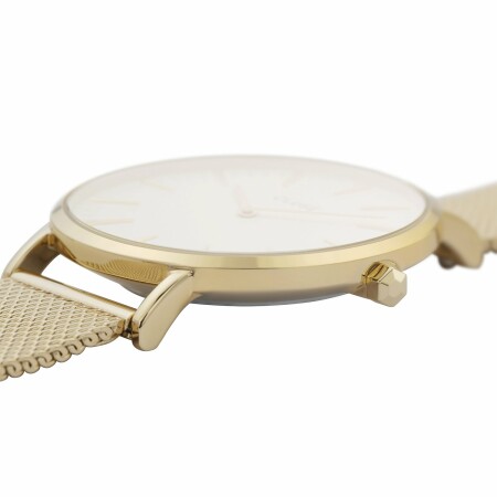 Montre Cluse Boho Chic Mesh, Gold, White/Gold