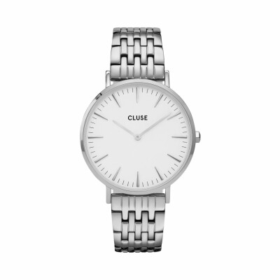 Montre Cluse Boho Chic Multi-Link Silver White/Silver