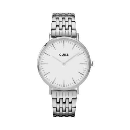 Montre Cluse Boho Chic Multi-Link Silver White/Silver