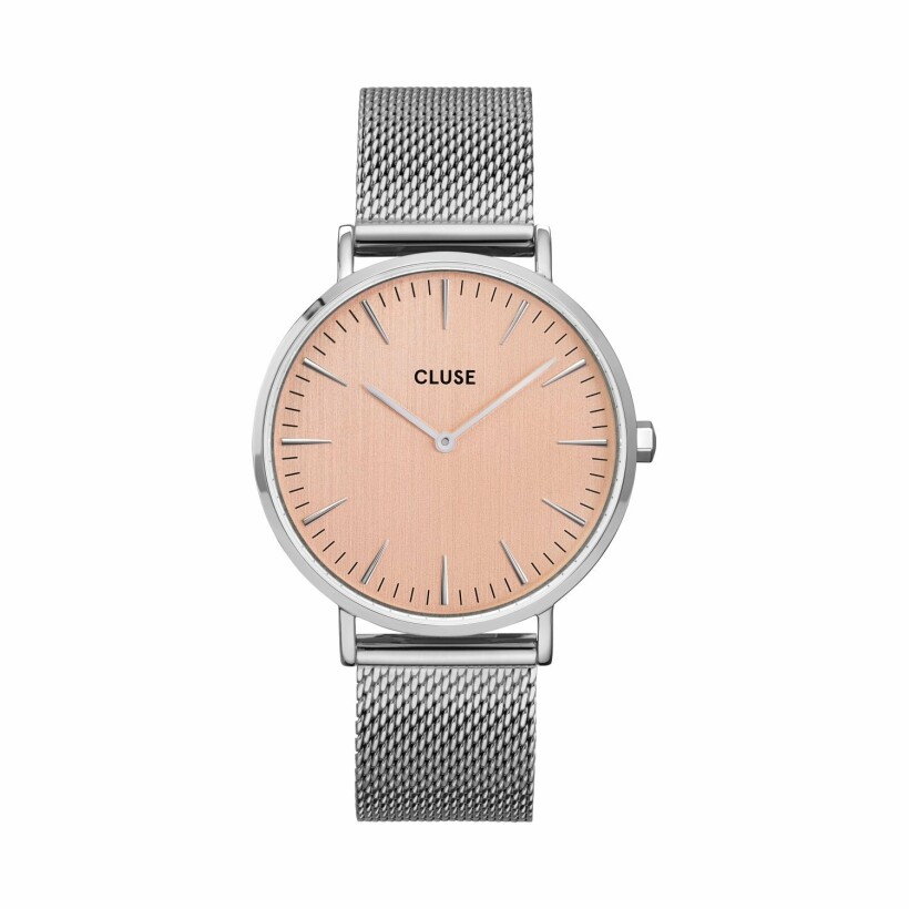 Montre Cluse Boho Chic Mesh, Silver, Rose Gold/Silver
