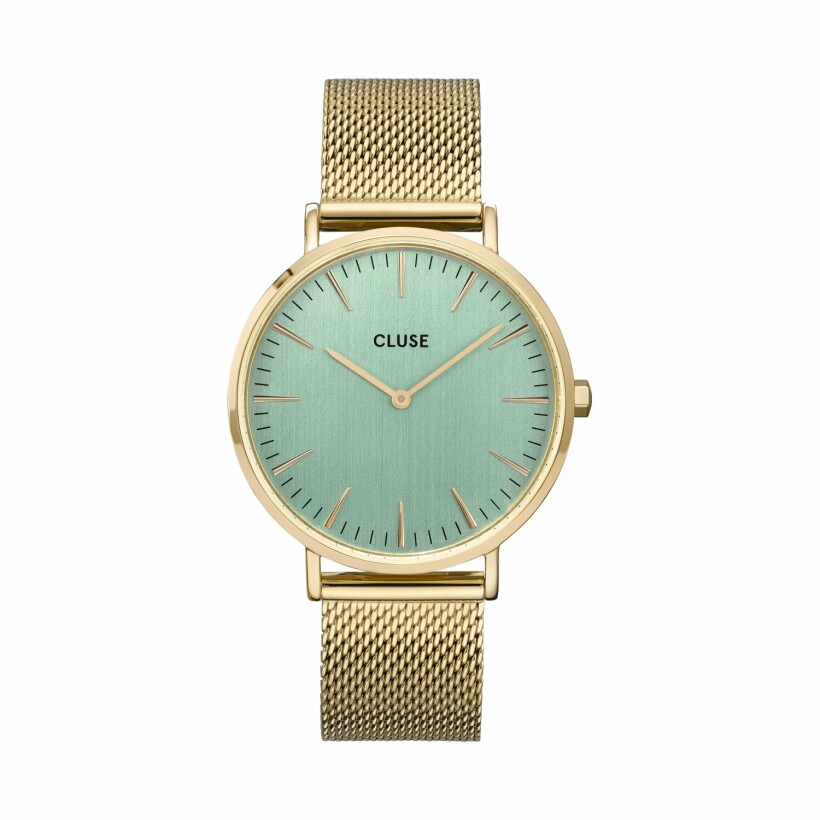 Montre Cluse Boho Chic Mesh, Gold, Stone Green/Gold