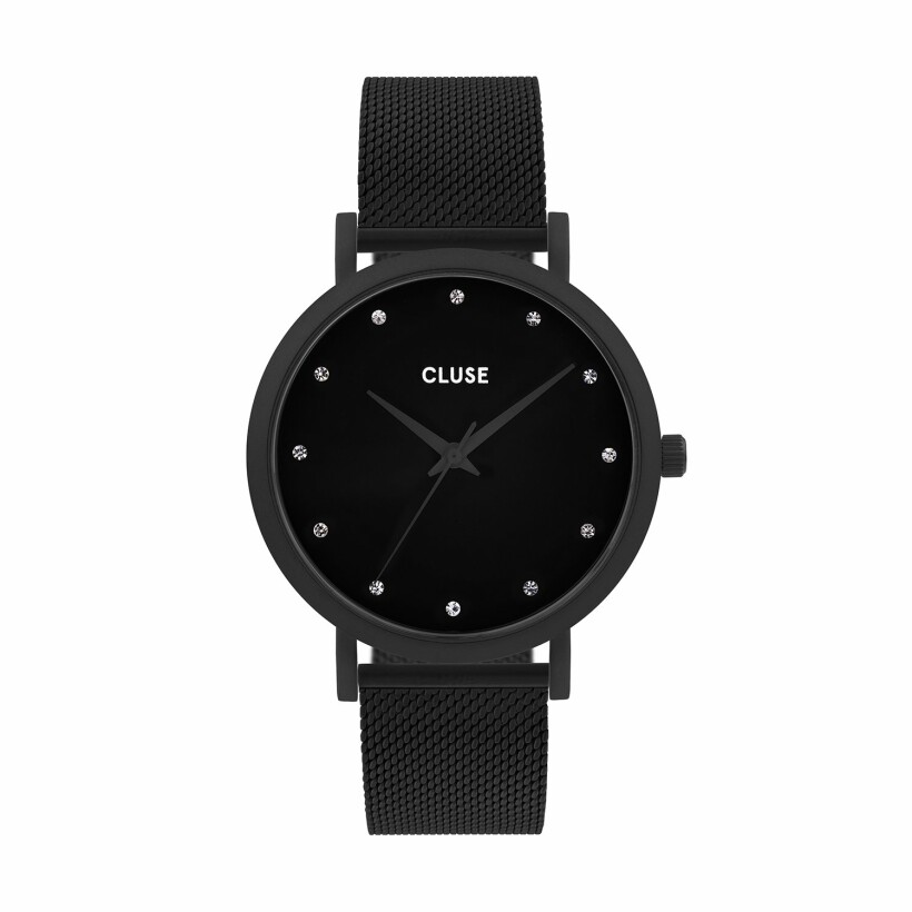 Montre Cluse Pavane Mesh, Black, Black/Black