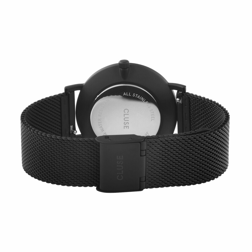 Montre Cluse Pavane Mesh, Black, Black/Black