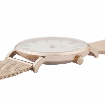 Montre Cluse Minuit Mesh, Rose Gold, White/Rose Gold