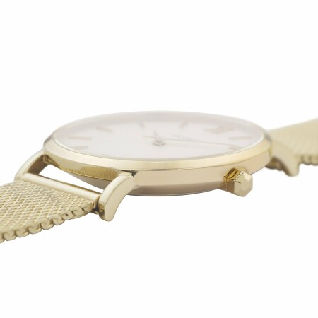 Montre Cluse Minuit Mesh, Gold, White/Gold