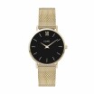 Montre Cluse Minuit Mesh, Gold, Black/Gold