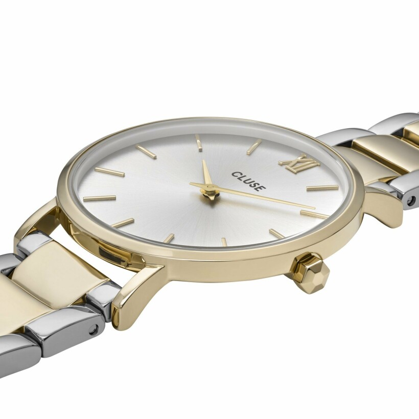 Montre Cluse Minuit 3-Link Gold Silver/Gold/Silver