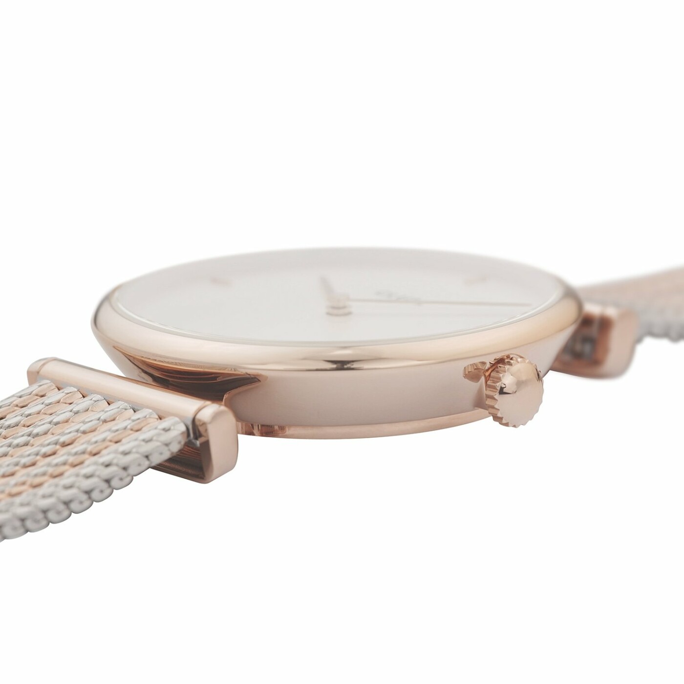 Montre Cluse Triomphe Mesh, Rose Gold, White/Silver/ Rose Gold