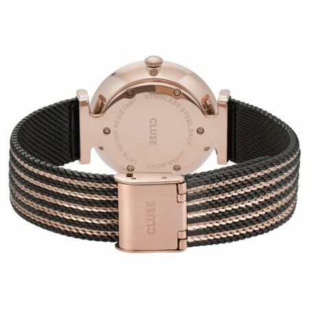 Montre Cluse Triomphe Mesh Rose Gold Black/Black/Rose Gold