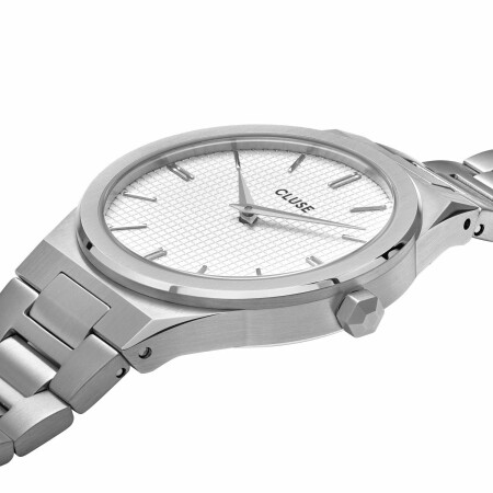 Montre Cluse Vigoureux H-Link Silver Snow White/Silver