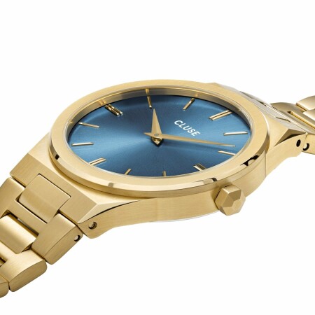 Montre Cluse Vigoureux, Gold, Smokey Blue/Gold