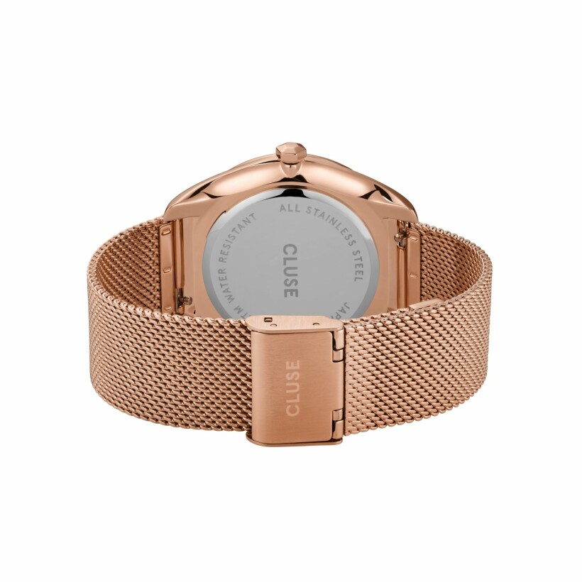 Montre Cluse Féroce Mesh, Rose Gold, White/Rose Gold