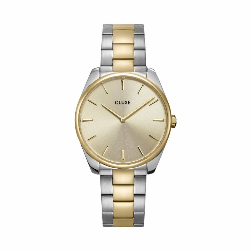Montre Cluse Féroce 3-Link, Silver, Soft Gold/Silver/Gold