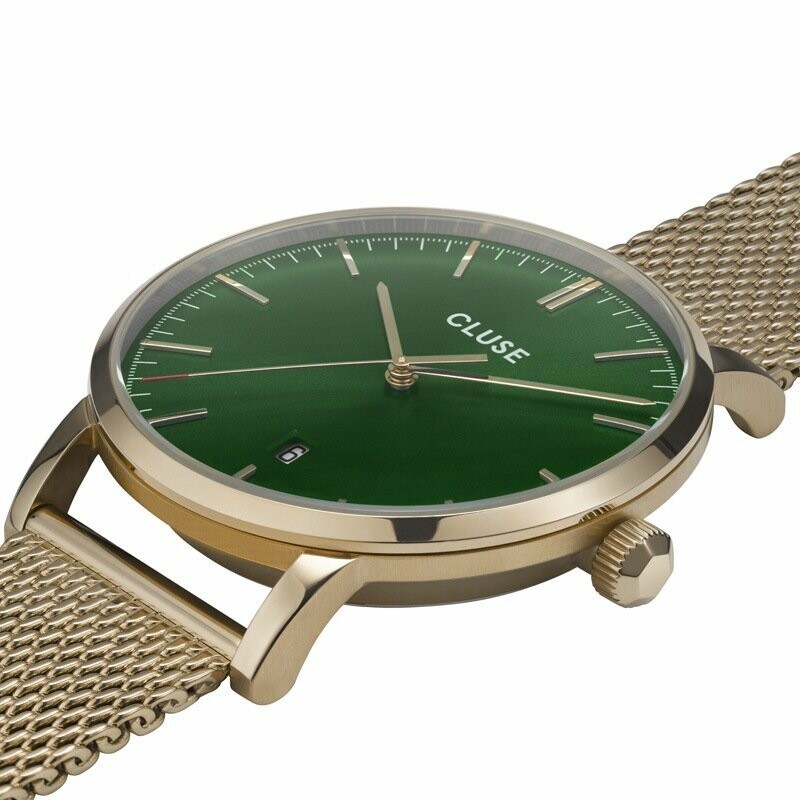 Montre Cluse Aravis Stainless steel Gold Green / Gold