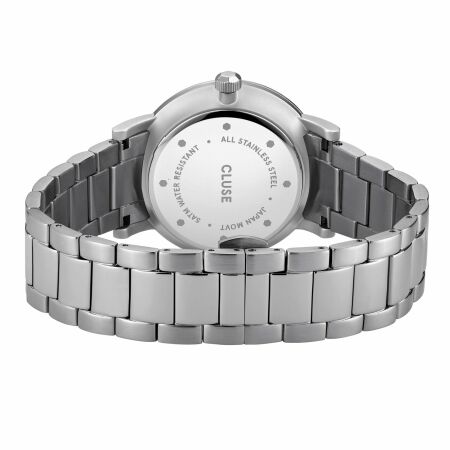 Montre Cluse Aravis 3-Link, Silver, Dark Blue/Silver