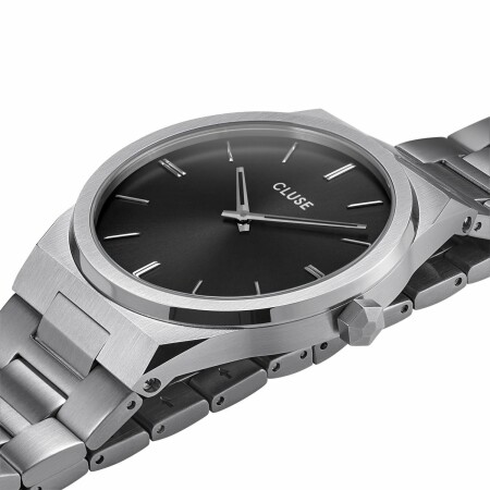 Montre Cluse Vigoureux 40 H-Link, Silver, Black/Silver