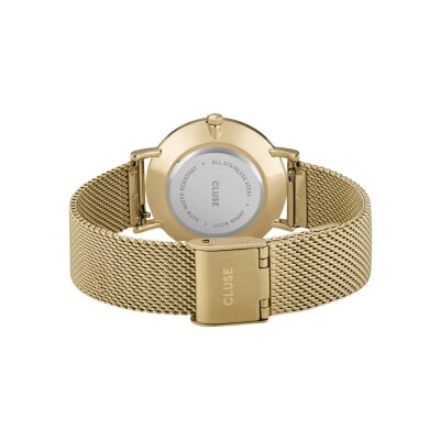 Montre Cluse Minuit Mesh, Green, Gold Colour