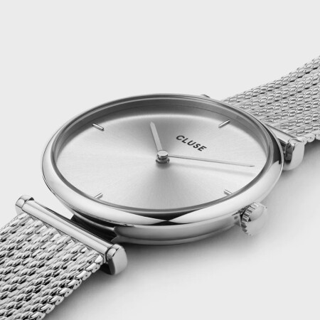 Montre Cluse Triomphe Mesh Full Silver