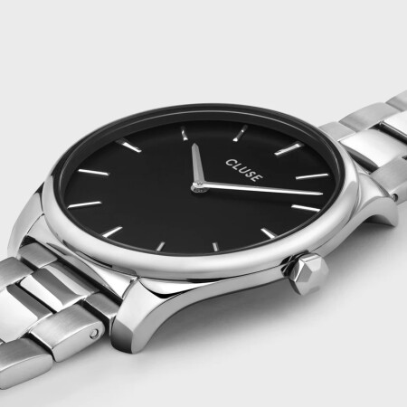 Montre Cluse Féroce Steel Black Silver