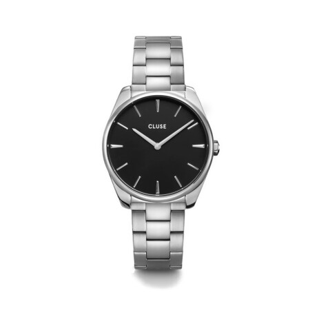 Montre Cluse Féroce Steel Black Silver