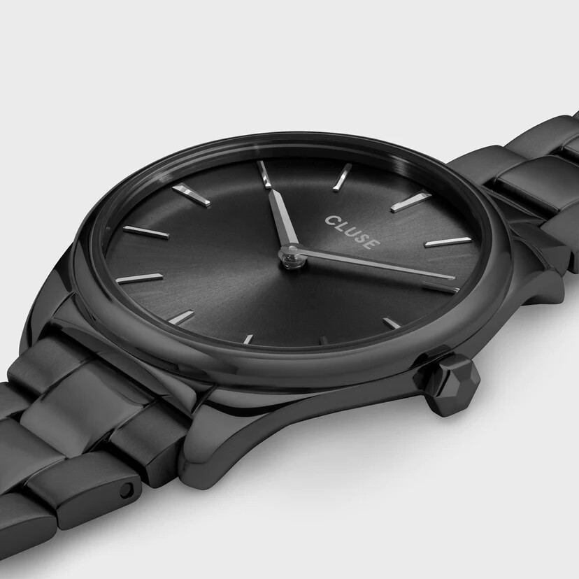 Montre Cluse Féroce Petite Petite Steel, Full Black