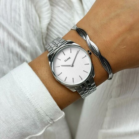 Montre Cluse Féroce Petite Steel, Silver Linen, Silver Colour