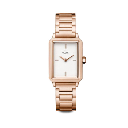 Montre Cluse Fluette Steel White Rose Gold