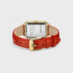 Montre Cluse Fluette Leather Coral Lizard, Gold